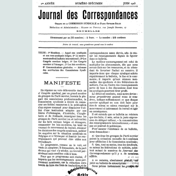 Journal des Correspondances