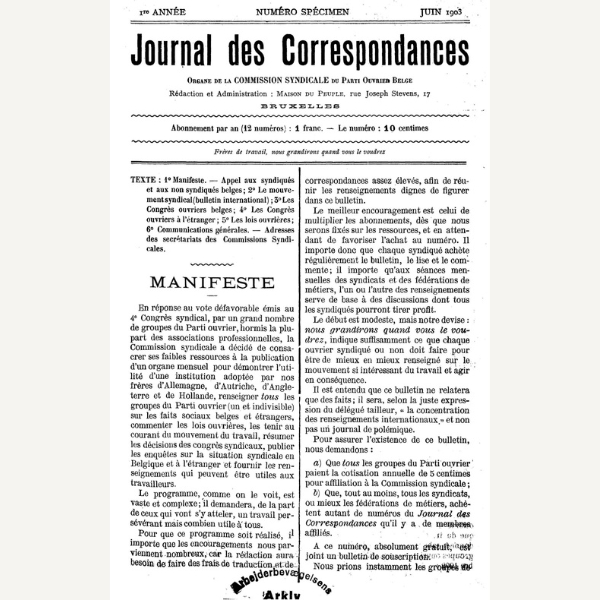 Journal des Correspondances
