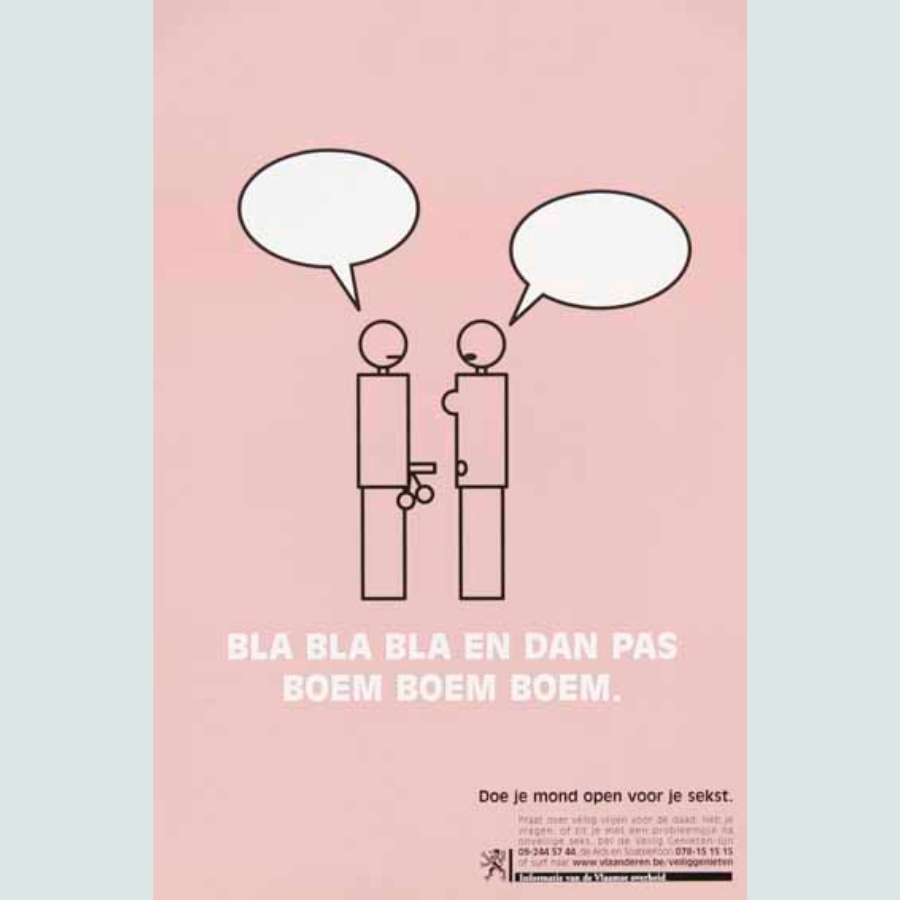 Affiche expo Ja Santé! van het Huis van Alijn