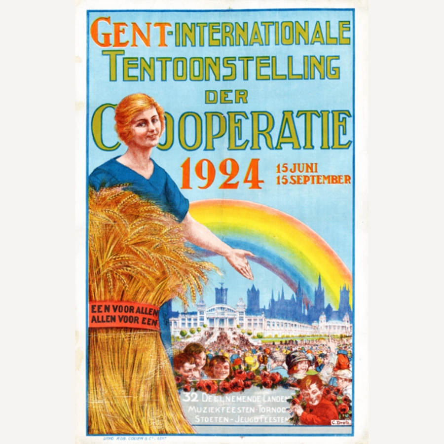 Affiche Internationale tentoonstelling der coöperatie