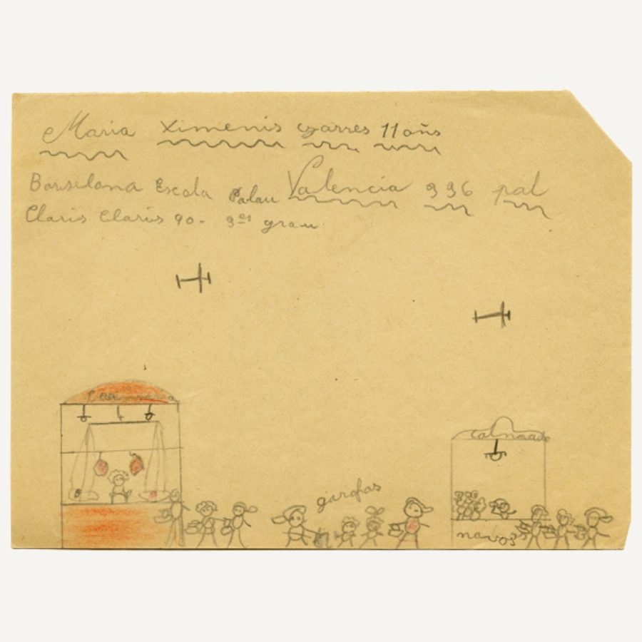 Kindertekening Spaanse burgeroorlog