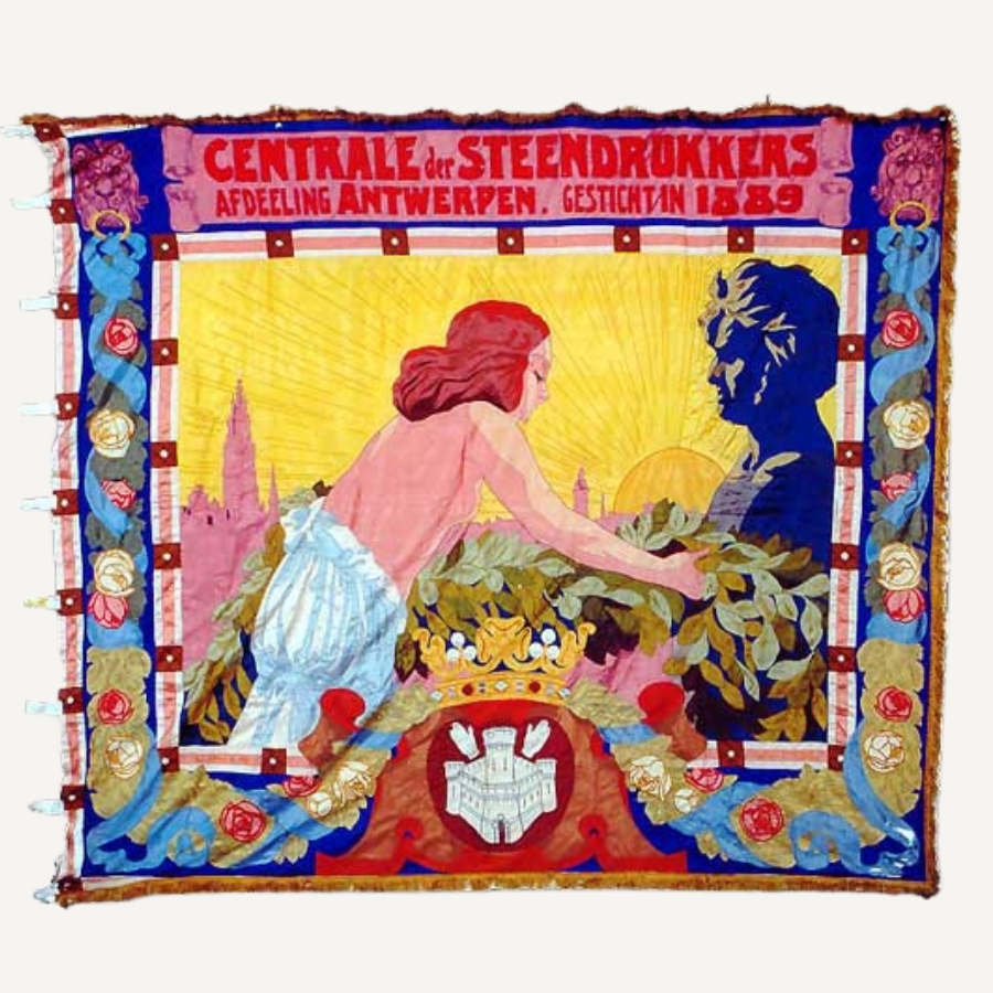 Vlag Centrale der Steendrukkers afdeling Antwerpen