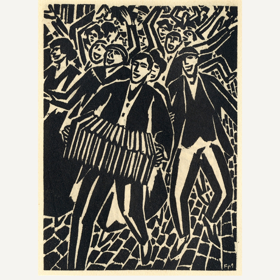 Houtsnede nr. 50 uit een reeks van 165 getiteld, Mon Livre d'Heures (bij Albert Kundig, Génève, 1919).