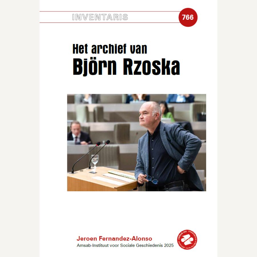 Cover van de inventaris van het archief van Björn Rzoska
