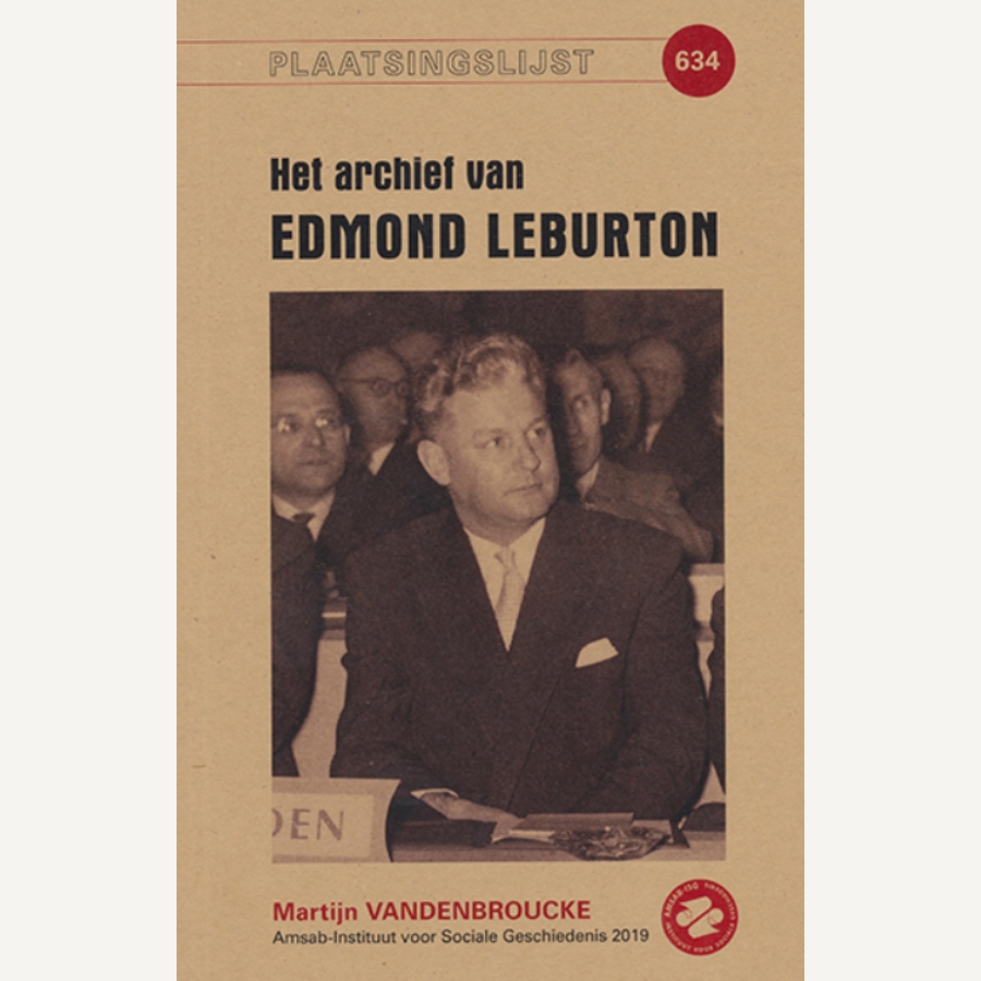 Plaatsingslijst van het archief van Edmond Leburton