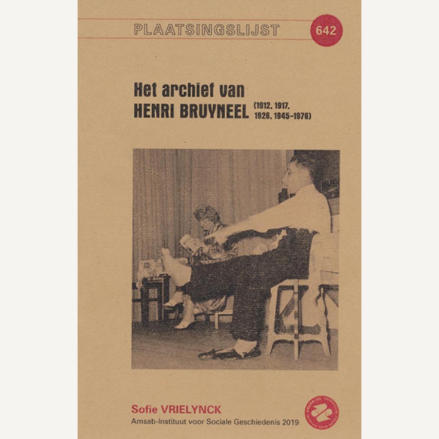 Plaatsingslijst van het archief van Henri Bruyneel