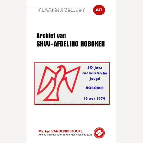 Plaatsingslijst archief SKVV-afdeling Hoboken