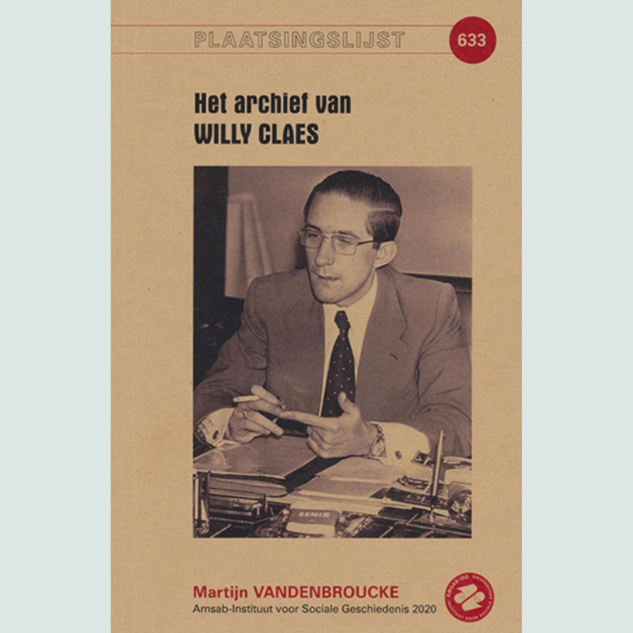 Plaatsingslijst van het archief van Willy Claes